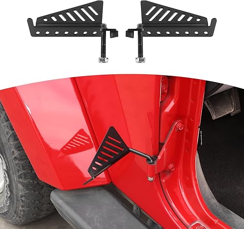 RT-TCZ para Wrangler Pedales de descanso Pedales para Jeep Wrangler JK JKU JL JLU para Jeep Gladiator JT Accesorios de metal negro 2 unids
