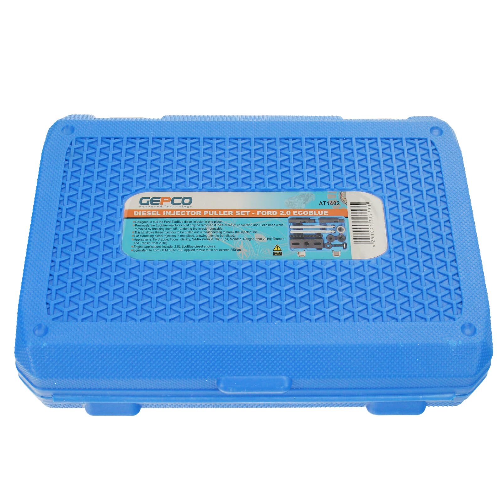 GEPCO - Extractor de inyectores compatible con Ford EcoBlue 2.0L motor diesel Ford Edge Focus Galaxy S-Max Kuga Mondeo Ranger Tourneo y Transit