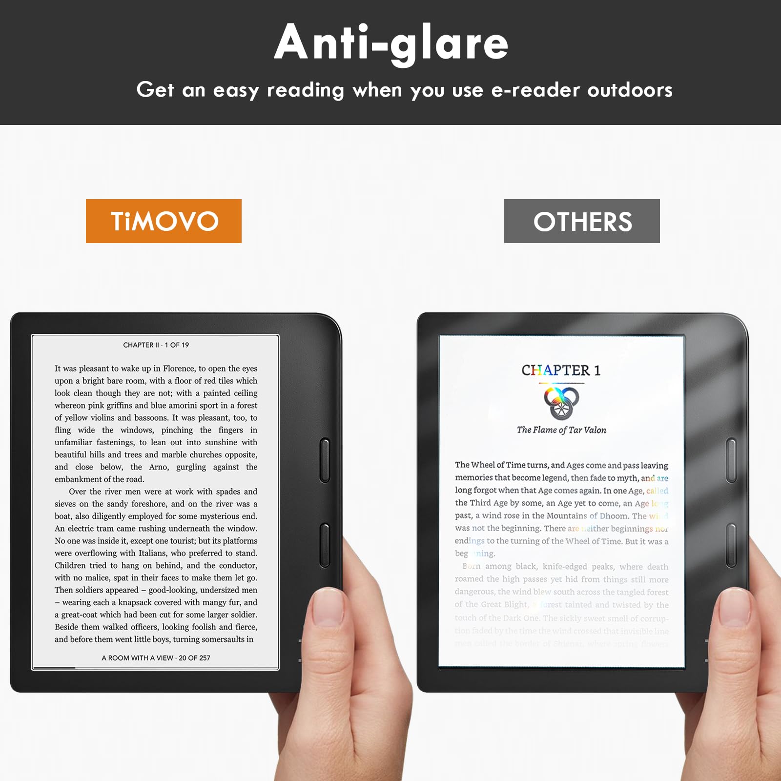 TiMOVO 3 Pezzi Pellicola Protettiva per Kobo Libra Colour 7 inch 2024 Kobo Libra 2 E-Reader 7 2021 Opaca Schermo Pet Copertura Totale Antiriflesso AntiGraffio