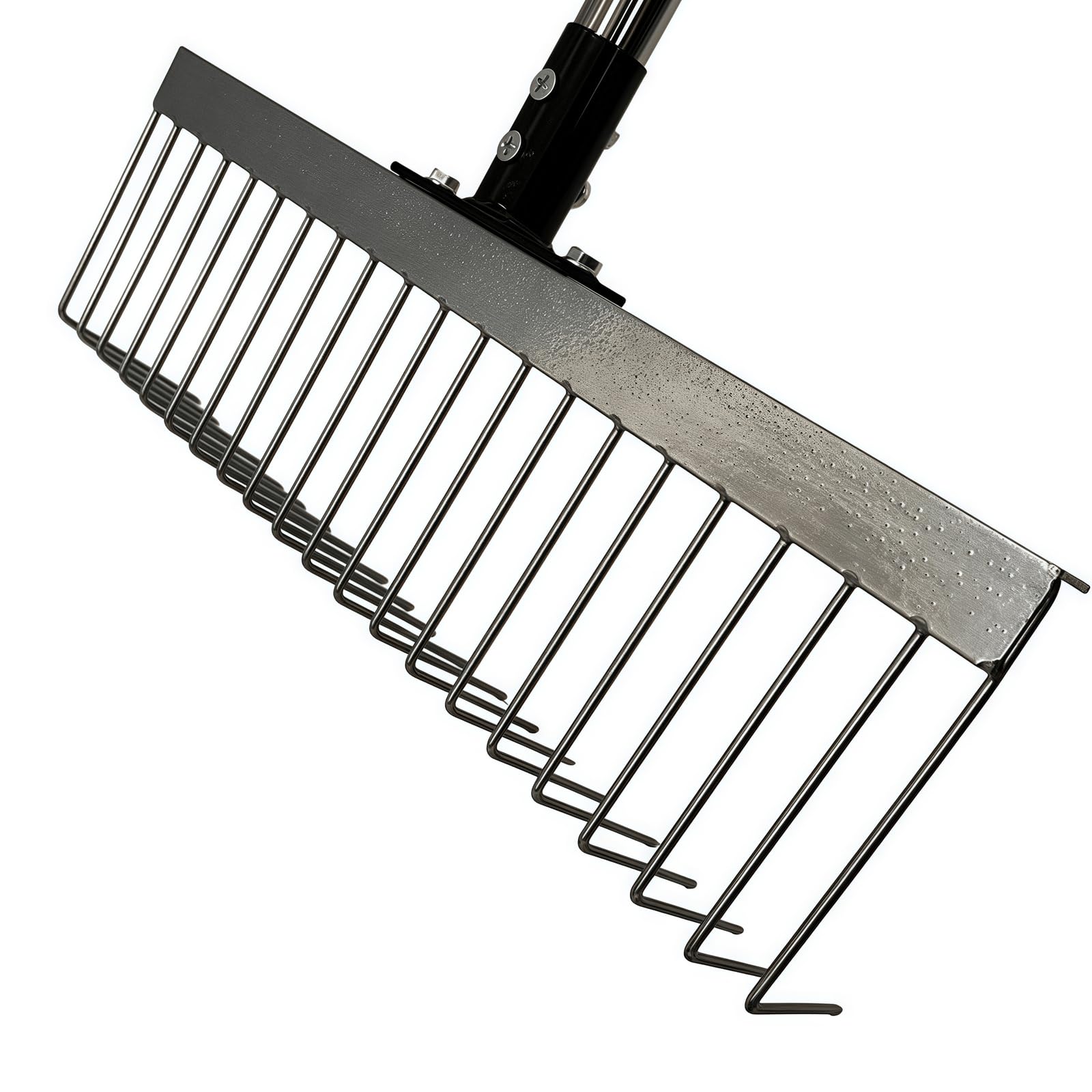 Duty Outdoor Gatherer 62,99 cala, wzmocniona stalowa głowica do usuwania odpadów zwierząt domowych, ergonomiczny uchwyt grabie