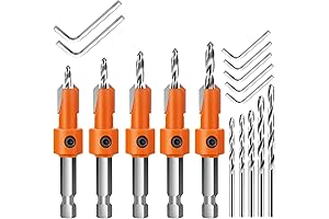 Lytool Countersink Drill Bit Set for Professional Wood Working and Carpentry