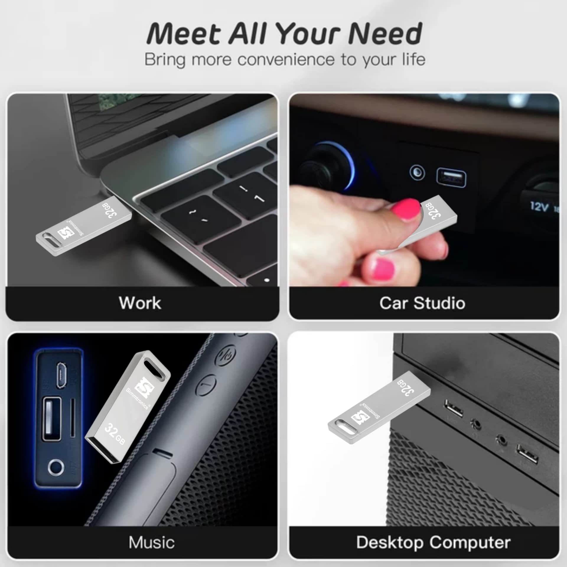 Simmtronics 32GB Metal Pendrive - Fast & Durable -6