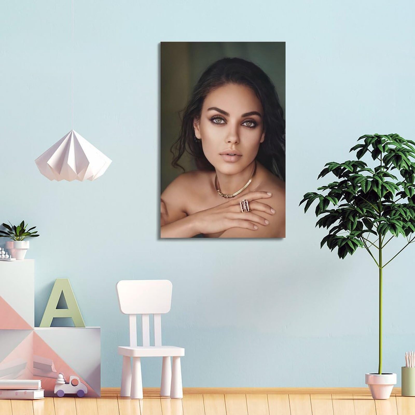 Poster Mila Kunis Sur Toile – Décoration Murale Moderne 20x30 Cm – Pour Salon, Chambre – Art Mural Tendance