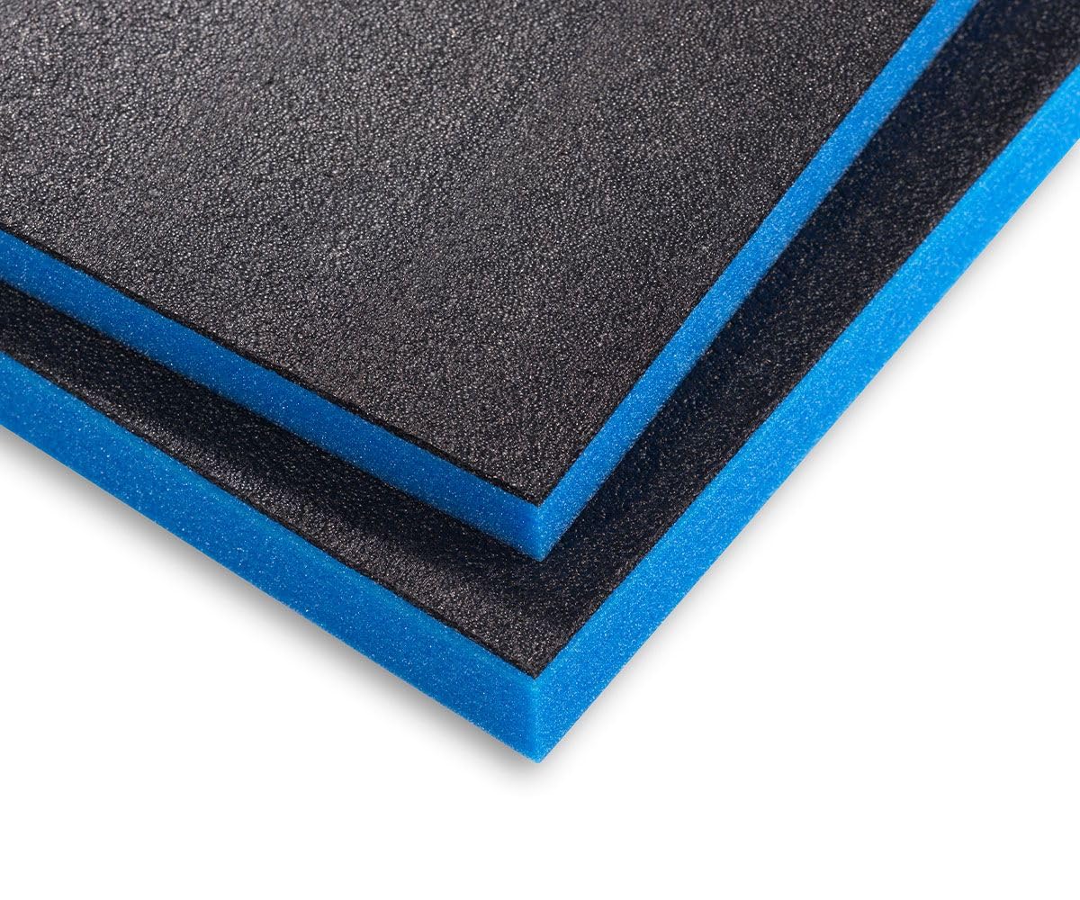 Shadow Foam Multilayer Schaumstoff 800 x 600 x 50 mm 3 Stück Blau & Schwarz Werkzeugeinlage