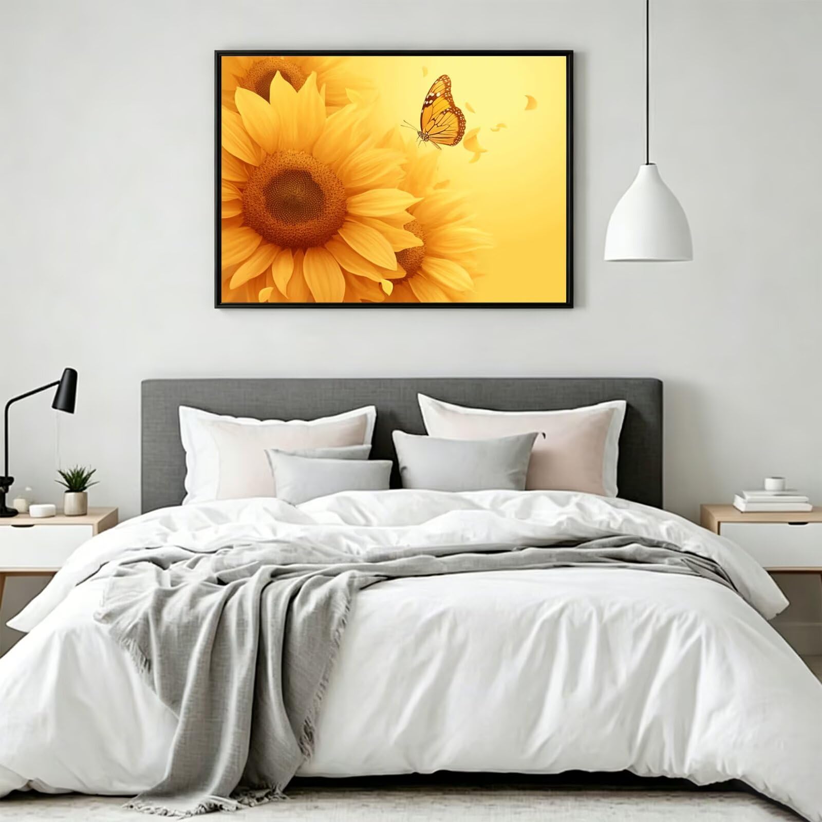 Pintar por Numeros Girasol Pinturas Acrilicas Animal Pintura por Numeros Lienzos para Pintar, Pintura Acrilica Manualidades, Decoración para Hogar, Regalos Cumpleaños, 90x120cm Sin Marco, q-878