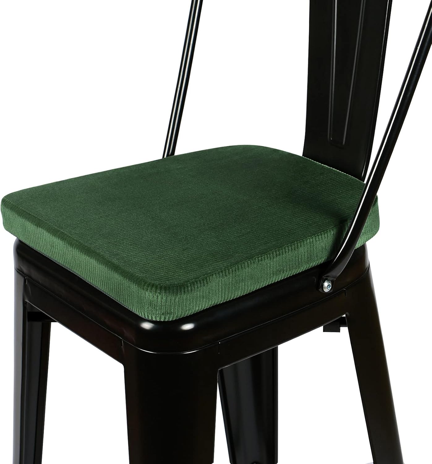 baibu 14 Inches Metal Chair Cushions with Ties, Non Skid Silicone