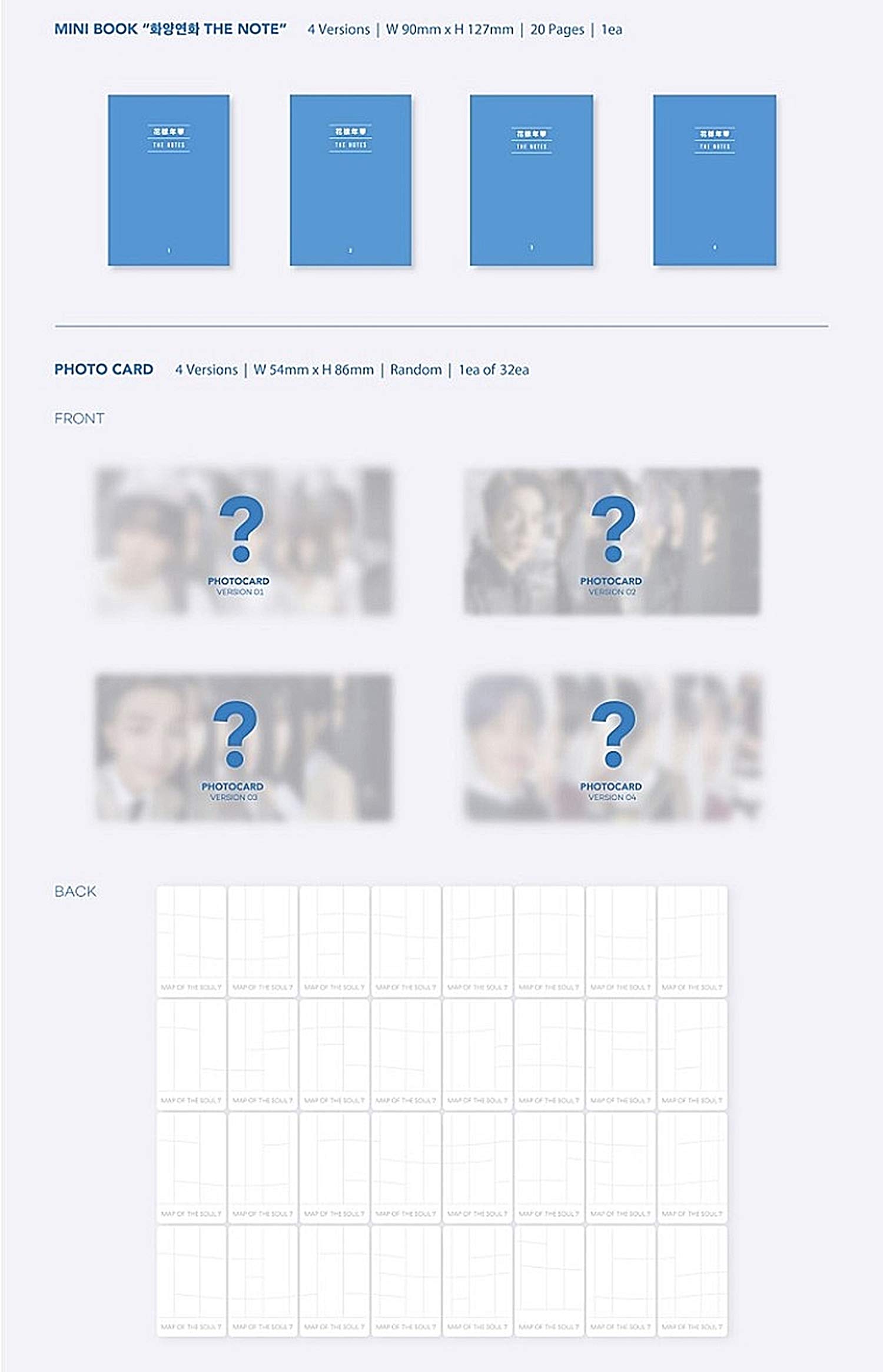 K-POP BTS - MAP of The Soul : 7, Version 3 Cover incl. Album