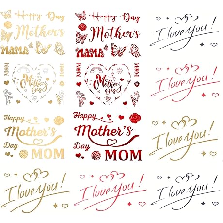 Happy Mother's Day Balloons Letter Labels