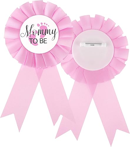 Miniatura 3 de 3 bandas para mamá a ser, banda para baby shower, para mamá a ser para mamá embarazada, decoración de baby shower (rosa)