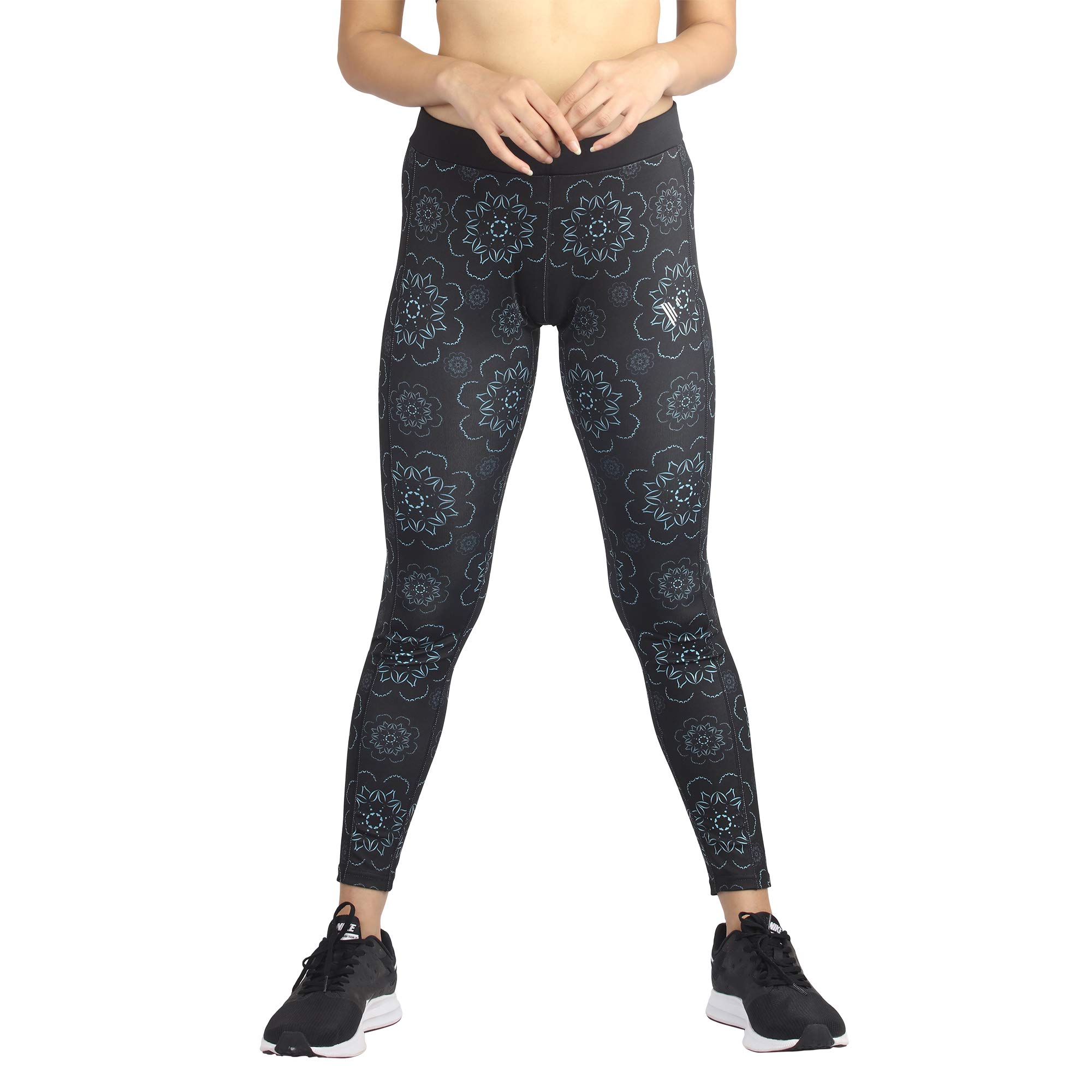 VelozI Women's MultiSport Wear I Full Length without pockets (full length leggings) | V Flex | Full Printed Design
