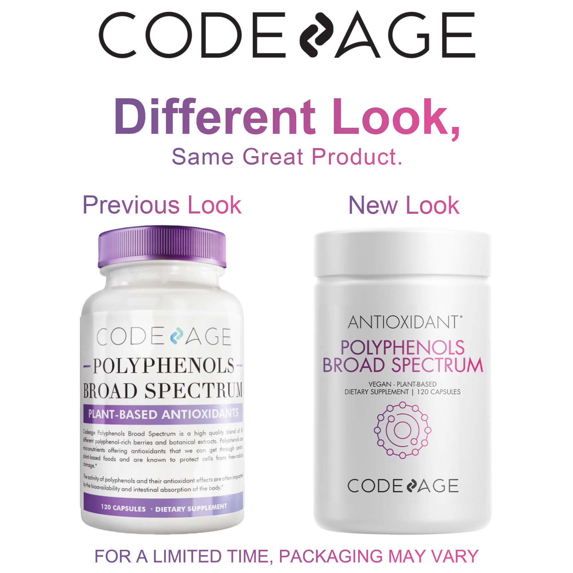 Codeage Polyphenols Supplement Organic Green Tea Pills, Quercetin