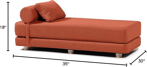 Miniatura 2 de Jaxx Avida Daybed - Tumbona plegable con colchón de espuma viscoelástica de primera calidad tamaño Queen - Fabricado en los Estados Unidos - Premium