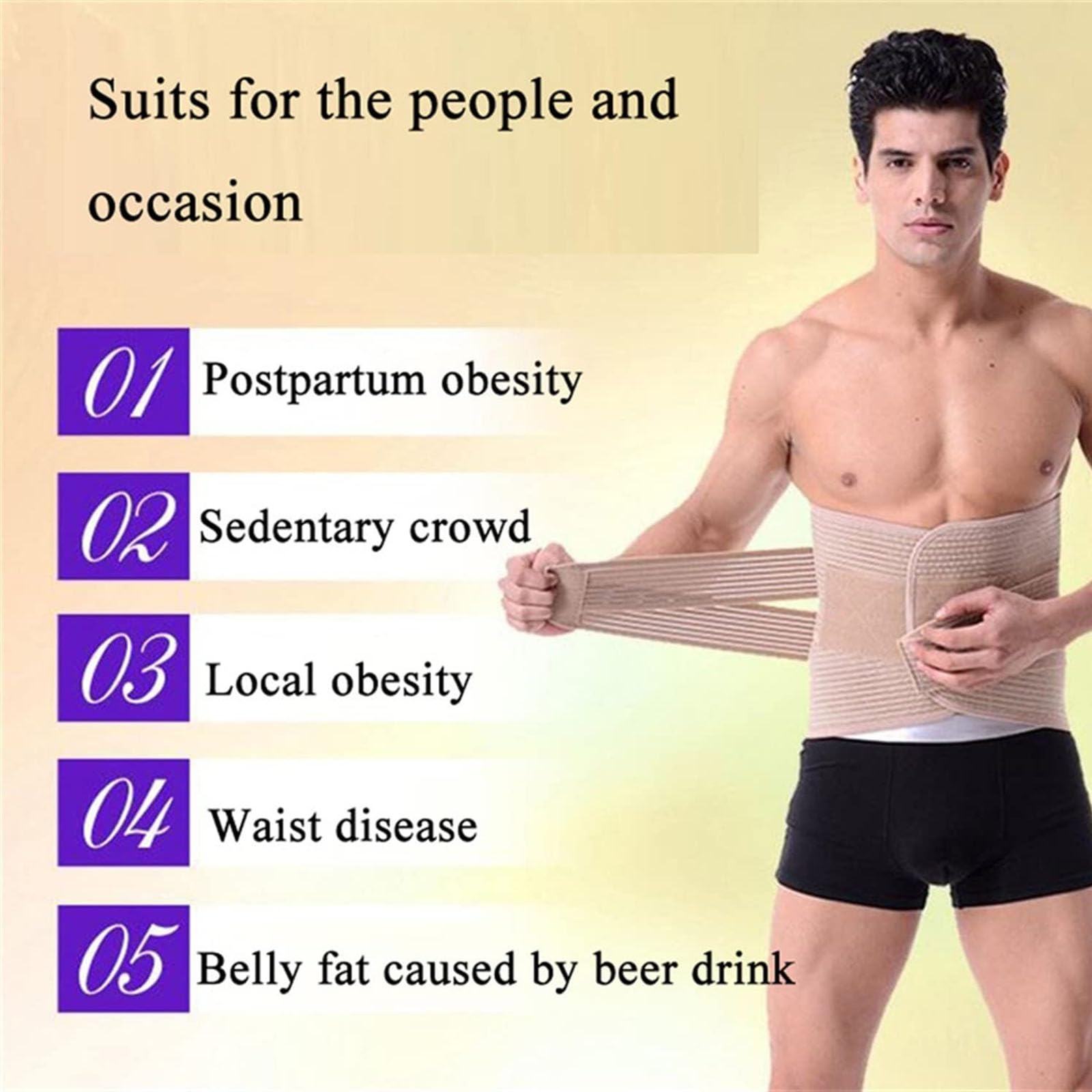 Faja Lumbar Ancha para aliviar el Dolor Lumbar, Corrector de Cintura y Espalda para Hombres y Mujeres, corsé Lumbar Transpirable, cinturón de Soporte Lumbar para Hernia de Disco, ciática y escoliosis