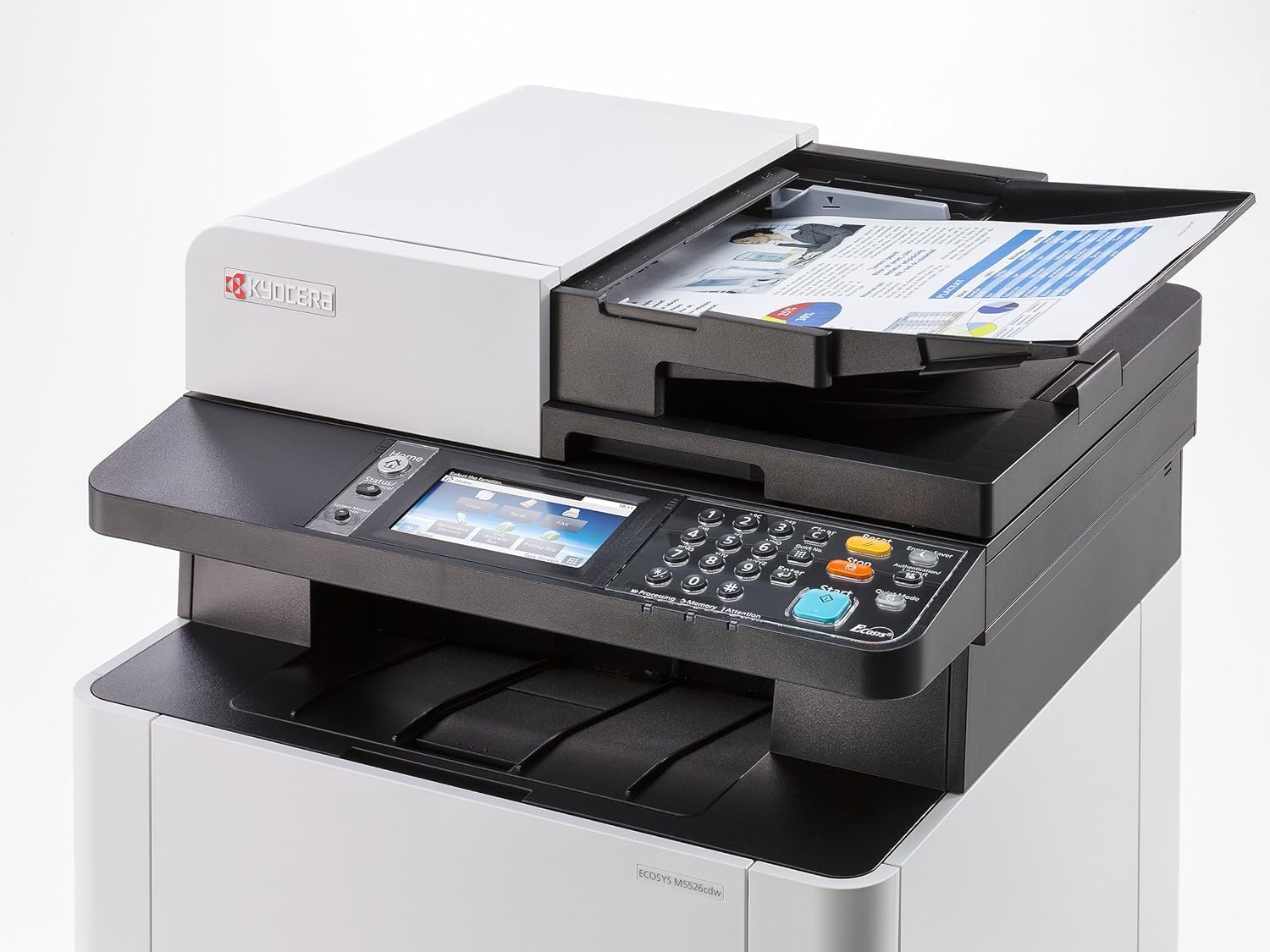 Kyocera Ecosys M5526cdw Stampante Wi-Fi Laser Multifunzione: Stampa, Fotocopia, Scanner, Fax. Mobile Print via Smartphone
