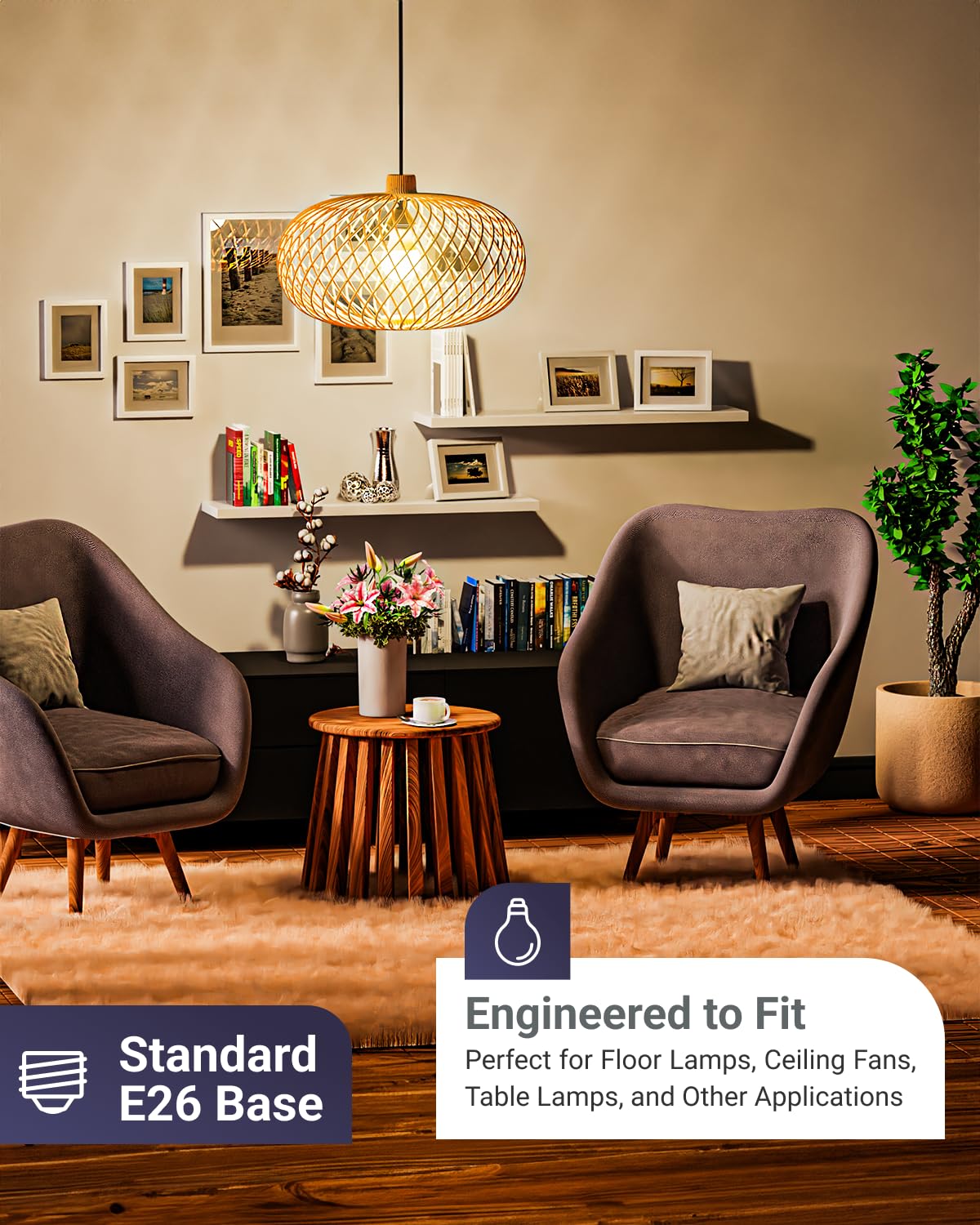 Sunco 72 Pack A19 LED Light Bulbs, [Focos para Casa], E26 Base Lamp Bulb for Bedroom Bathroom, 850 LM, 8W (60W Equivalent), 5000K Daylight, Non-Dimmable, 25000 Lifetime Hours UL.