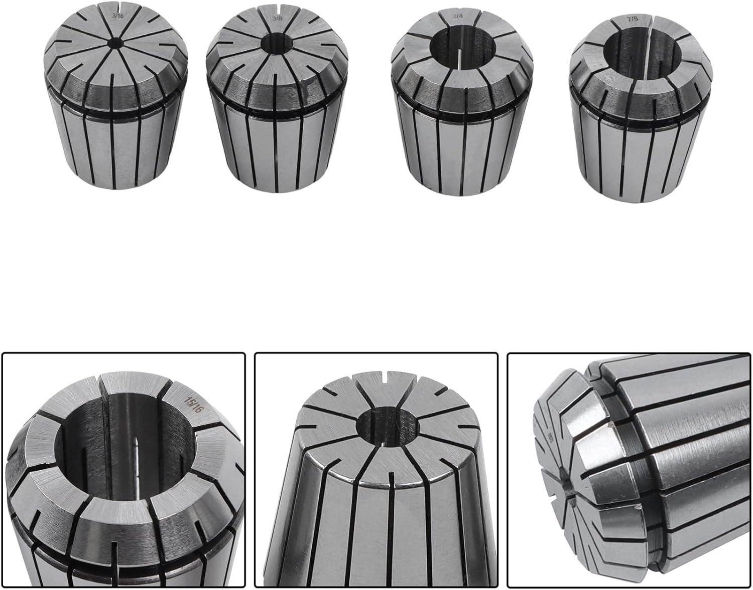 findmall 17Pcs NMTB30 ER40 Spring Collet Chuck Tool Holder Set for Milling, Drilling and Spindle Machine Tools