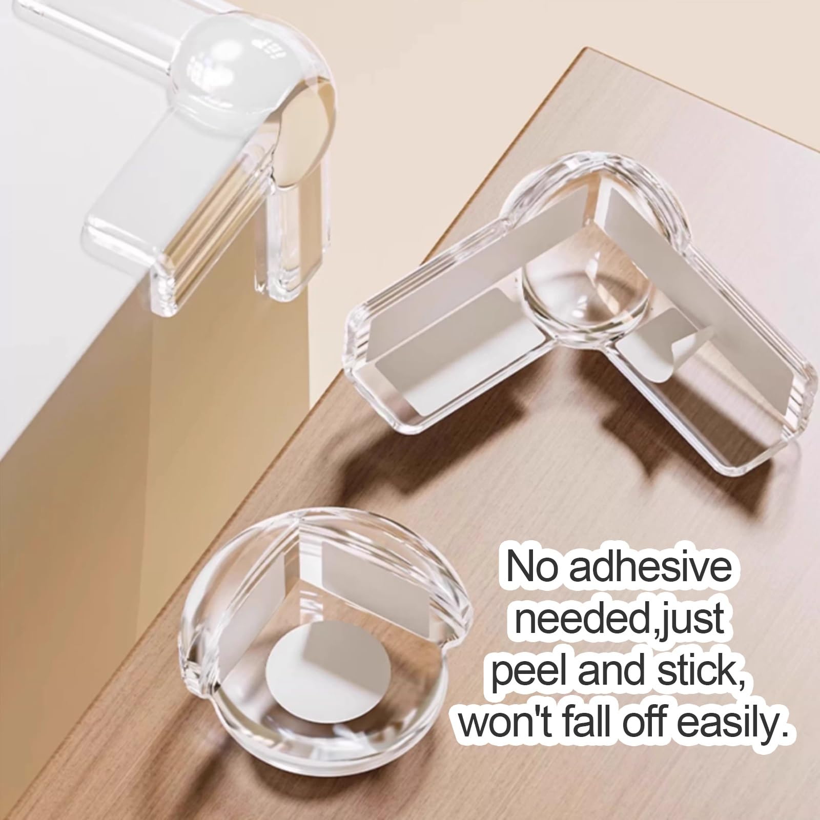Möbel-Eckenschutz, Transparenter Gummi-Kantenschutz, Mehrfarbig, 8–24 Stück for Couchtische, Schreibtische, Schränke(T,16pcs)