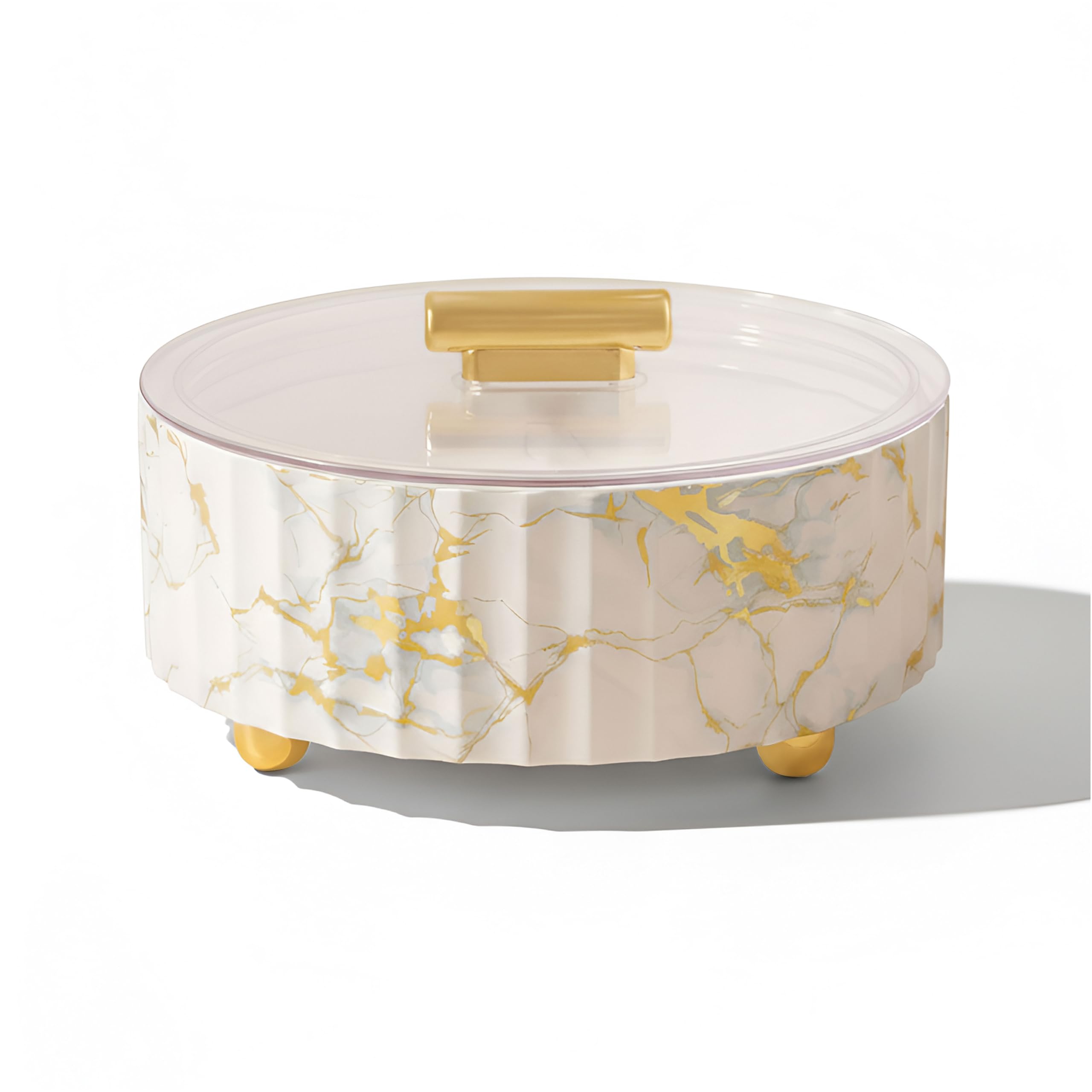 SELVEL Camry Dry Fruit Box | BPA-Free Plastic | 4 Compartments | Airtight & Stylish Organizer for Dry Fruits, Snacks, Sweets | Perfect for Home & Gifting (Italian White)-image-6
