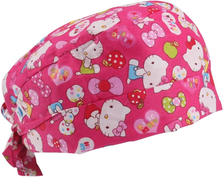 Guoer Unisex Adjustable Surgical Hat Scrub Cap with Sweatband