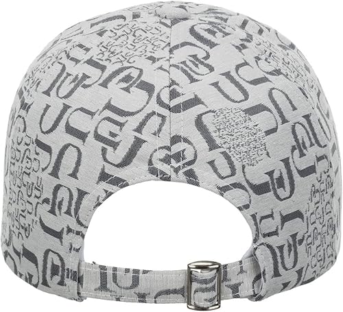 Miniatura 5 de Gorra de béisbol con estampado de letras para hombres y mujeres ajustable a la moda para papá protección solar casual transpirable para deportes golf