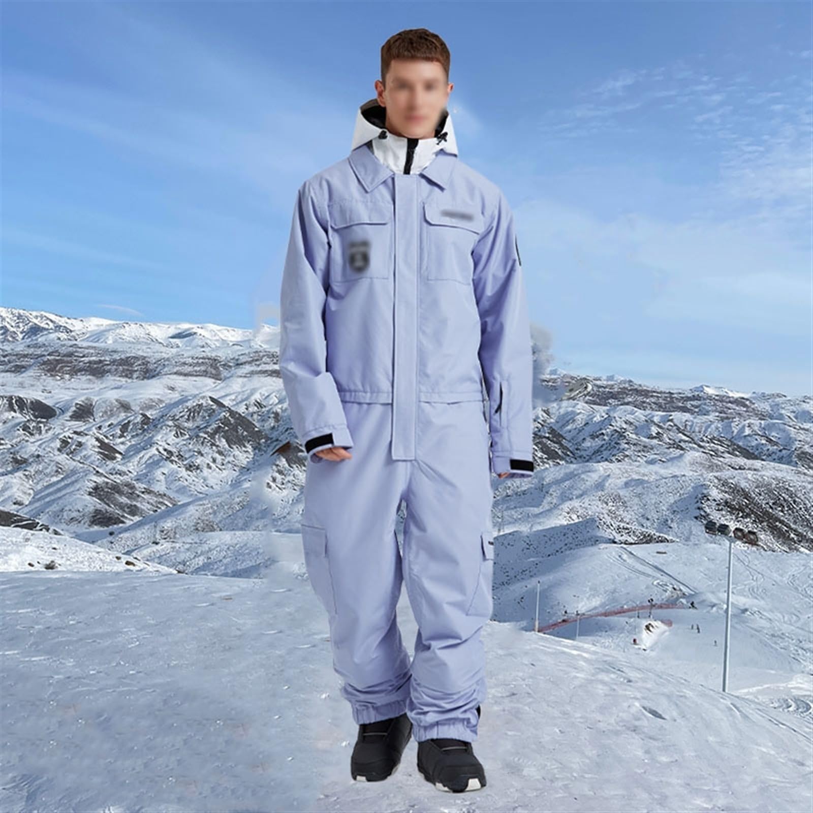 Yytcsjz Tute Da Sci Invernali Da Uomo, Set Di Tute Da Sci Impermeabili Antivento Resistenti All'usura Da Uomo, Abbigliamento Da Snowboard Per Avventure All'aria Aperta, Per Lo Sci, Motoslitta