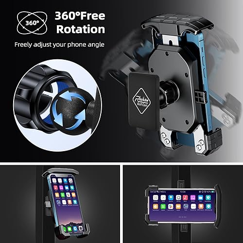 Miniatura 3 de Roykaw Soporte magnético para teléfono para carrito de golf, compatible con EZGO/Club Car/Yamaha, compatible con iPhone/Galaxy/Google Pixel, imán