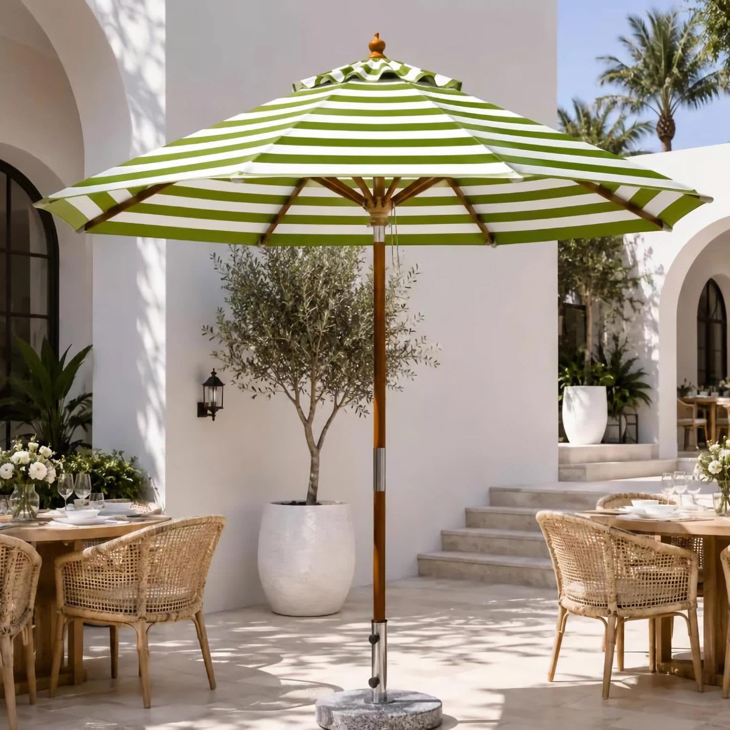 Parasol ogrodowy 210/270 cm, parasol ogrodowy do ogrodu przy basenie