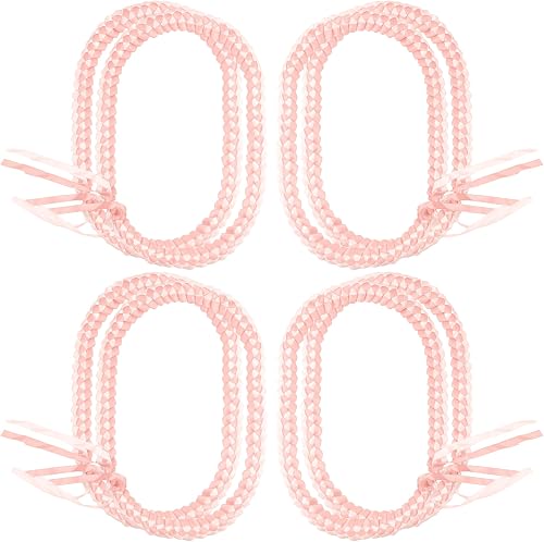 Barblog 8 Pcs Graduation Ribbon and Necklace Braided Graduation Leis Ribbon Lei 