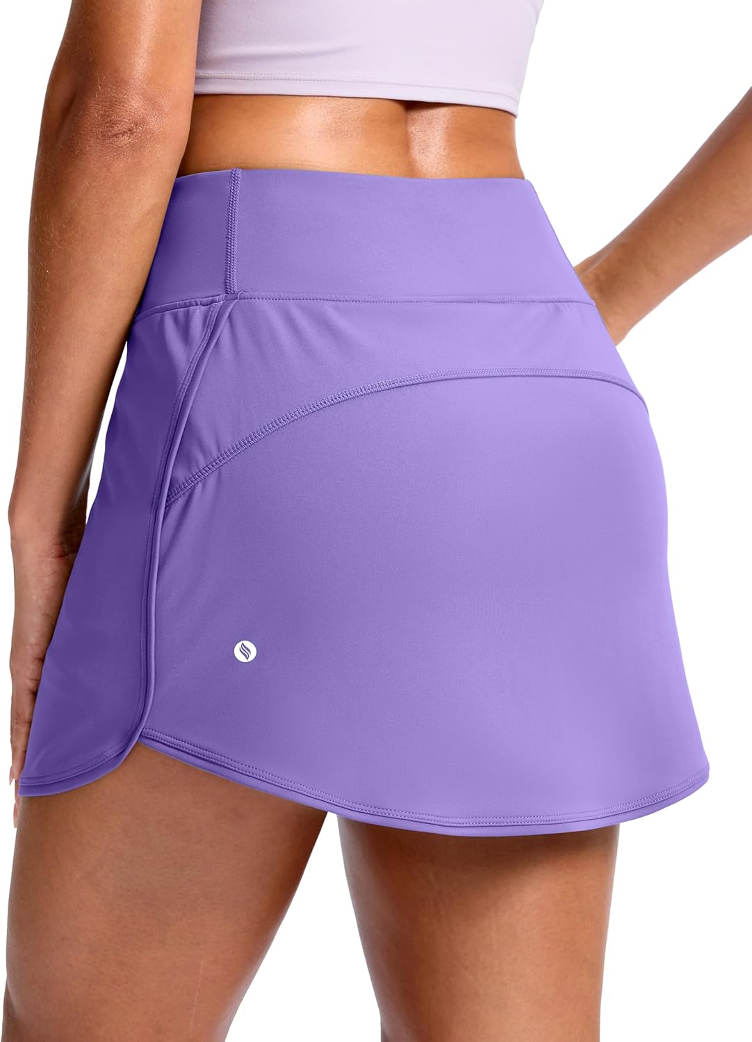 SANTINY Skorts for Women with Pockets High Waisted Golf Skirts with Shorts A Line Athletic Tennis Skirt for Casual Pickleball