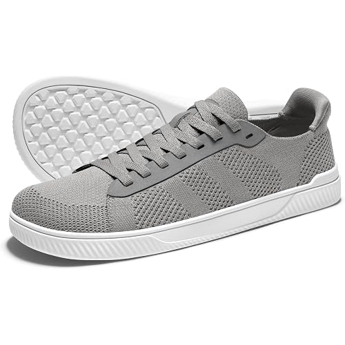 AIRHAS Mens Wide Toe Box Barefoot Shoes Zero Drop Fashion Sneakers for Men Walking Casual Minimalist Shoes