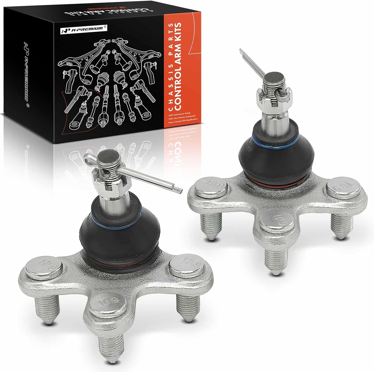 A-Premium 2 x Front Lower Ball Joint, Compatible with Honda Civic 2017 2018 2019 2020 2021