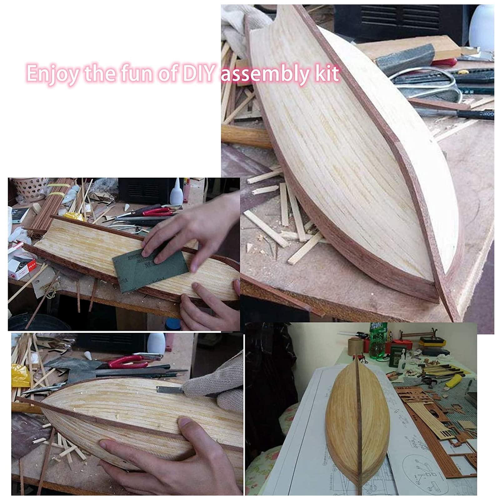 GTYLF Modello nave in legno Barca a vela Kit fai da te Giocattolo Abilità pratica Giocattolo educativo per adolescenti Regalo compleanno Kit modello nave da costruire per adulti Principiante da