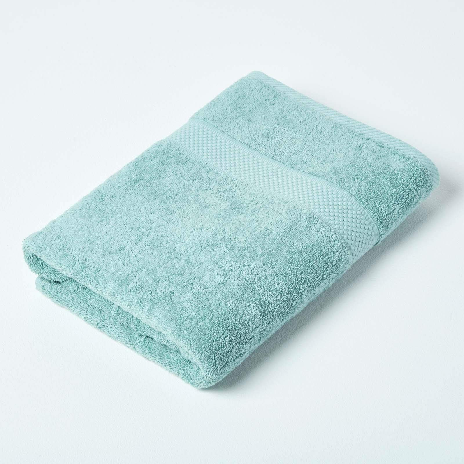 Homescapes (Mint Bath Towel) 100% Turkish Cotton 500 Gsm Green