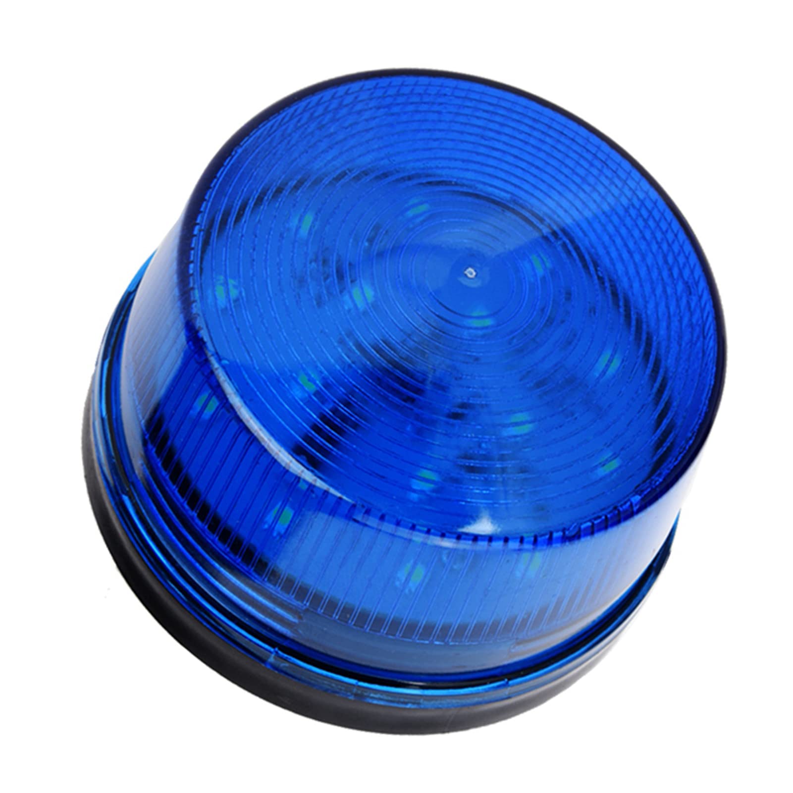 12 V niebieska lampa stroboskopowa LED, sygnalizator ostrzegawczy, migające światło ostrzegawcze, 7,4 x 4,3 cm (średnica x wys.)