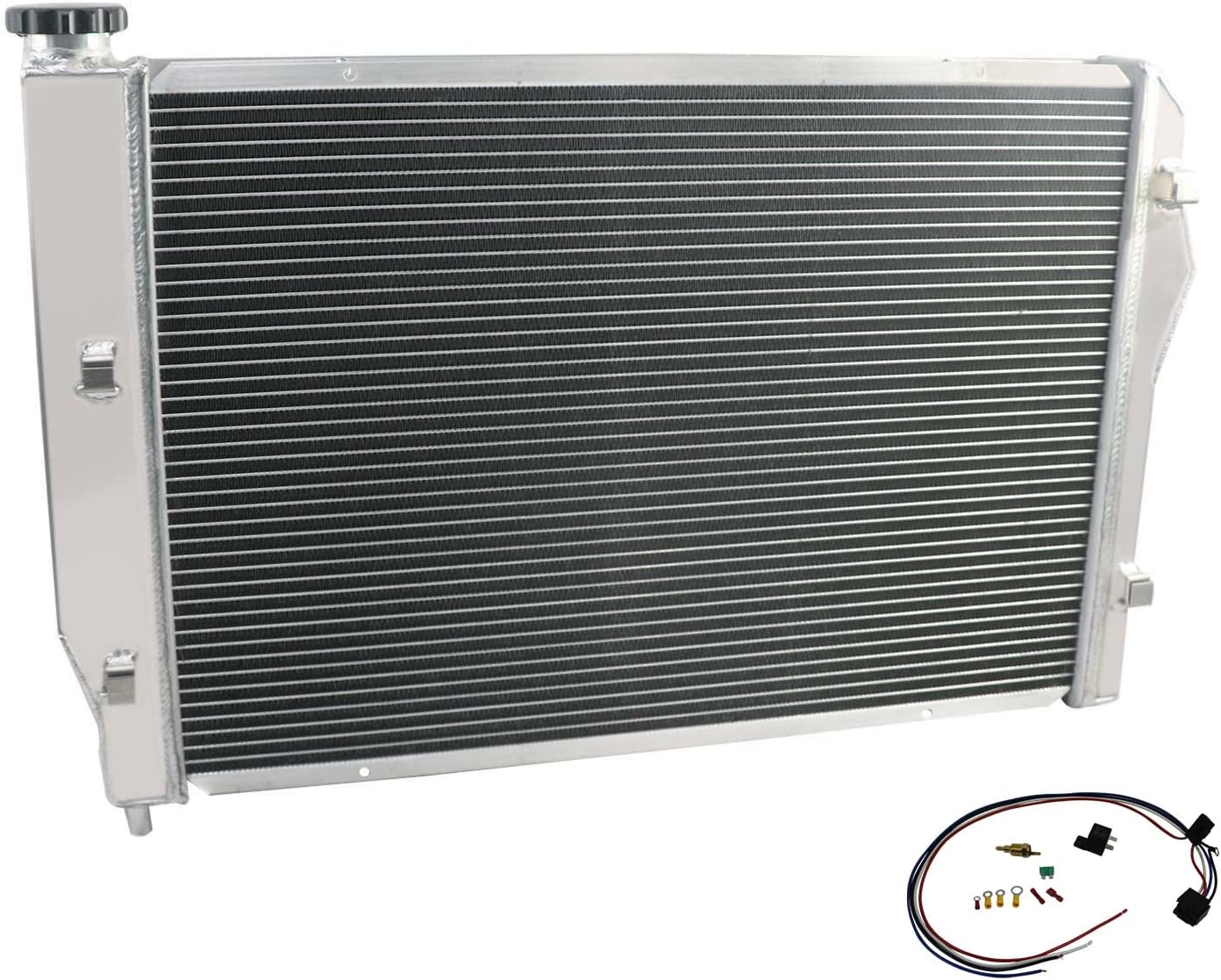 3 Row Aluminum Radiator+Shroud 16" Fans+Relay Compatible For 1993-2002 Chevy Camaro Z28/Pontiac Firebird 5.7L V8