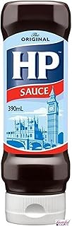 HP Original Brown Sauce Barbeque Sauce BBQ Dipping and Spreading Condiment 99% Fat Free 390ml
