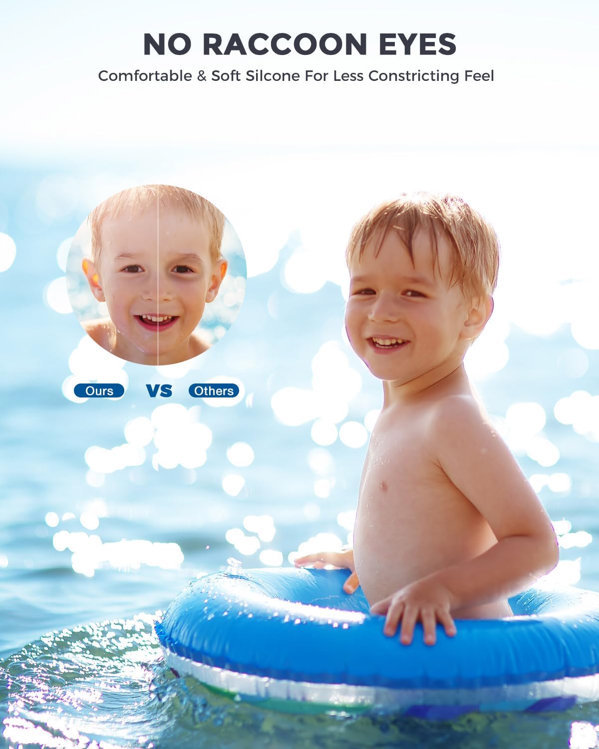 OMID Kids Swim Goggles, P2mini Polarized Swimming Goggles Comfortable for Age 6-14 - Image 3