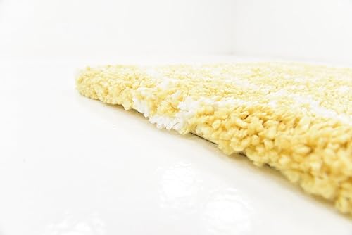 Miniatura 10 de Unique Loom Rabat Shag Collection - Alfombra de área enrejado (2 pies 7 pulgadas x 6 pies 1 pulgada, amarillomarfil)