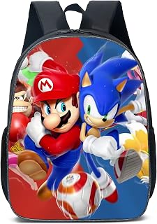 Cartoon Backpack 16 Inches Casual Sports Bag Waterproof Travel Boys Girls Laptop Backpack