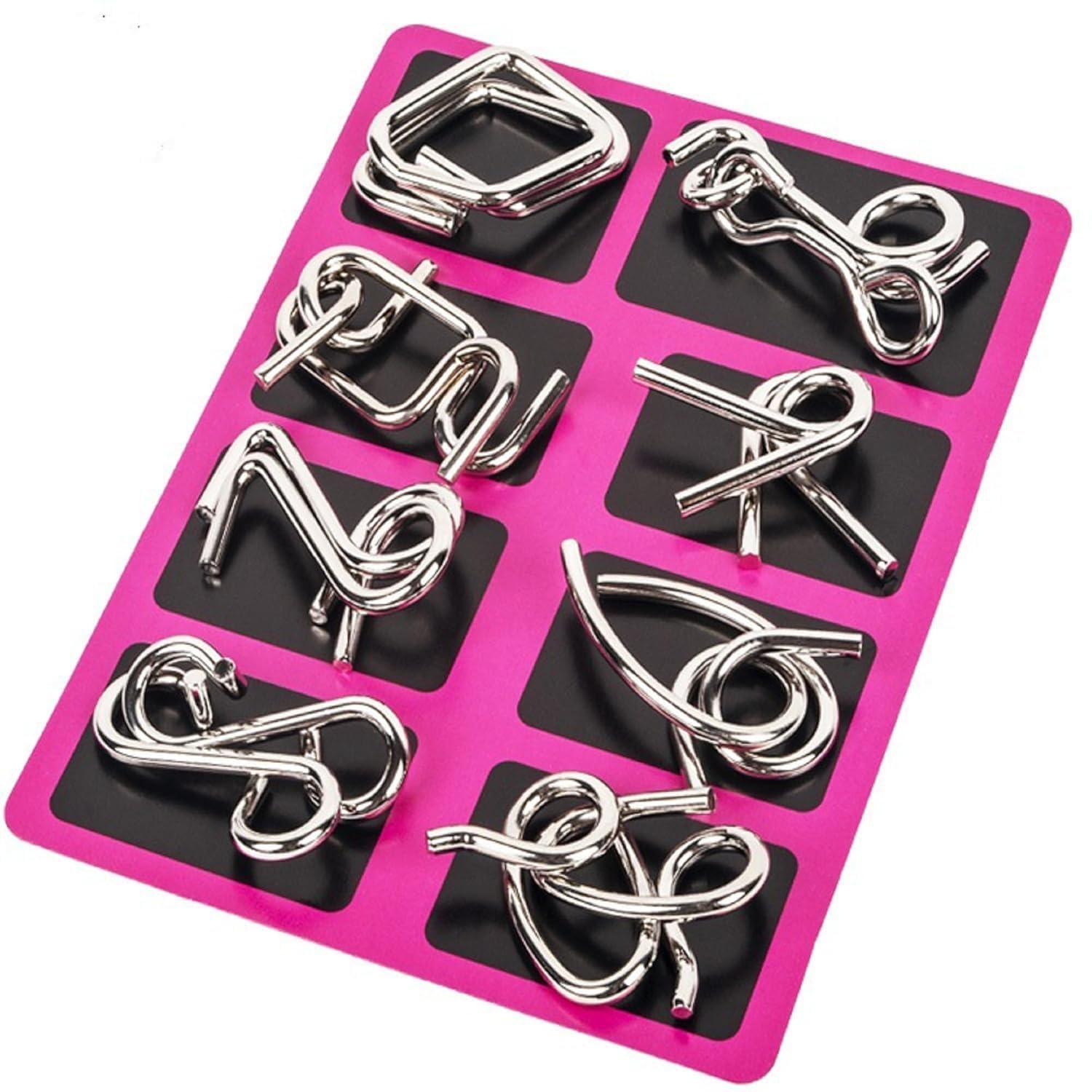 Vital Creations Brain Teasers Metal Wire Puzzle Toys, IQ Tester, Brain Games for Kids and Adults, Fun Fidget Puzzles, Train Your Brain, Disentanglement Puzzle Unlock Interlock Toys (B0D8VWQD7P) Amazon Price History, Amazon Price Tracker