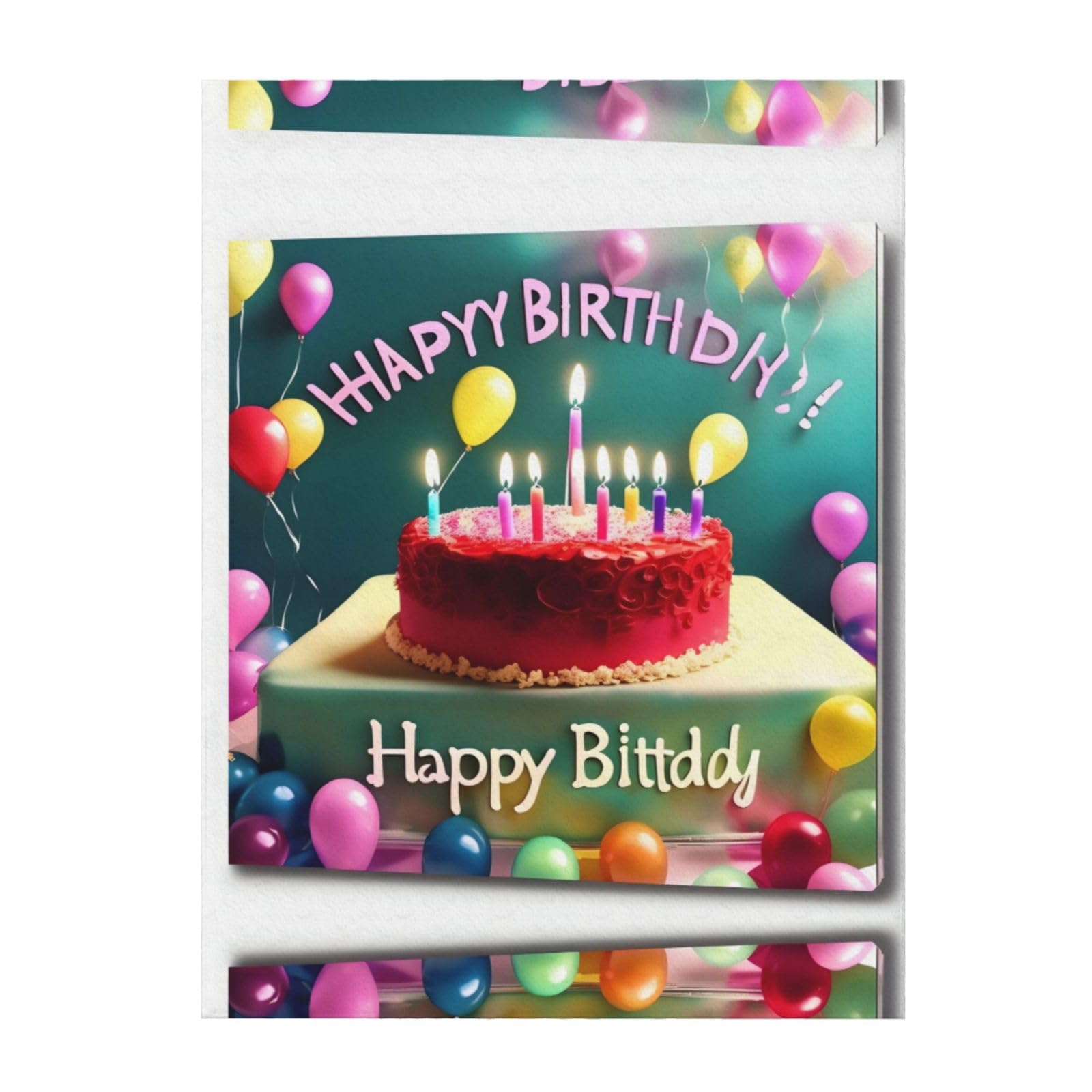 Couverture Happy Birthday à jolis imprimés : le cadeau parfait pour garder un proche au chaud