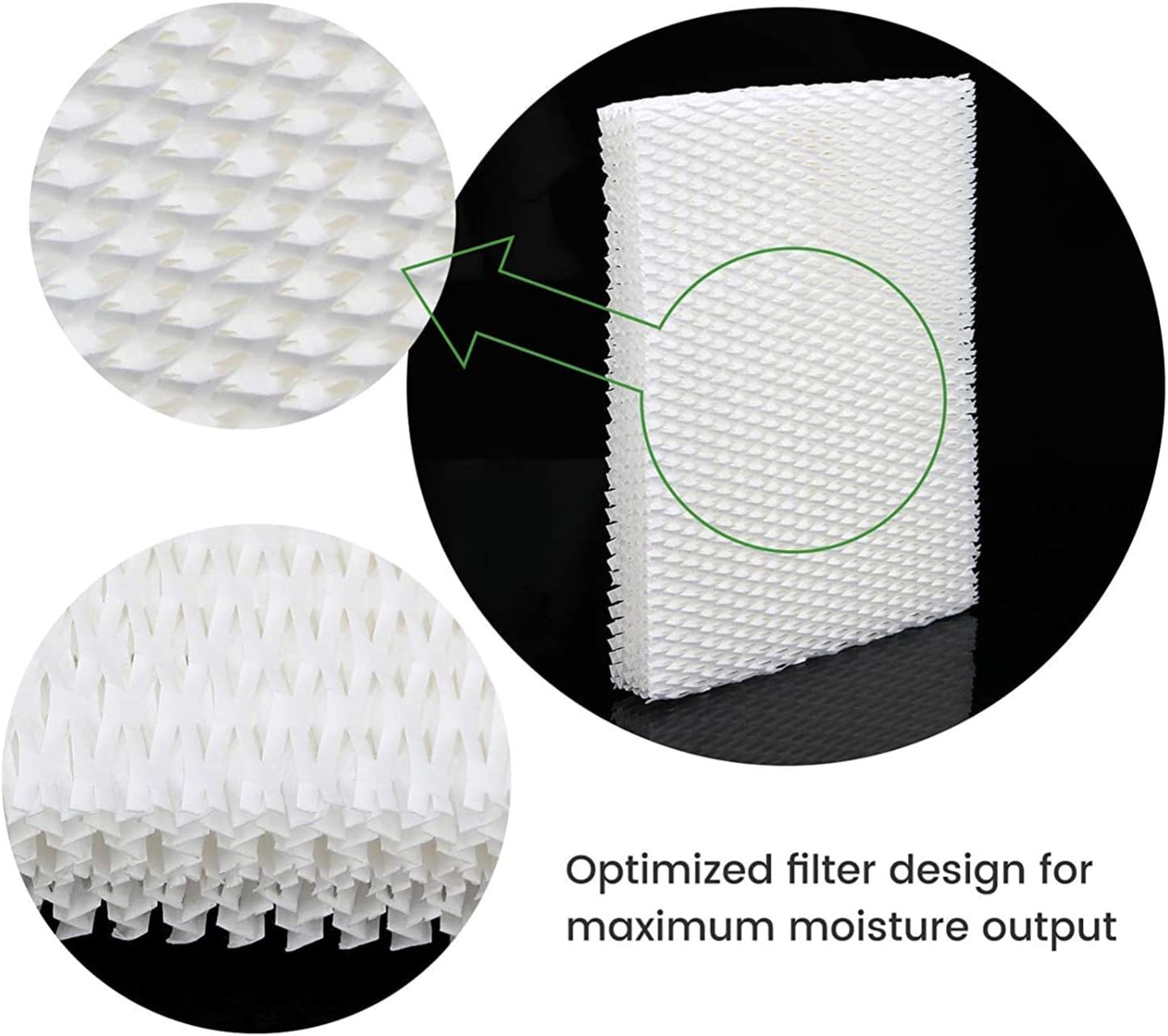 UKNESFROD MD1-0034 Replacement Humidifier Wicks Filters Compatible with Vornado Evaporative Humidifier Model Evap40, Evap2, EV100, EV200, EVDC300, EVDC500-4Pcs -