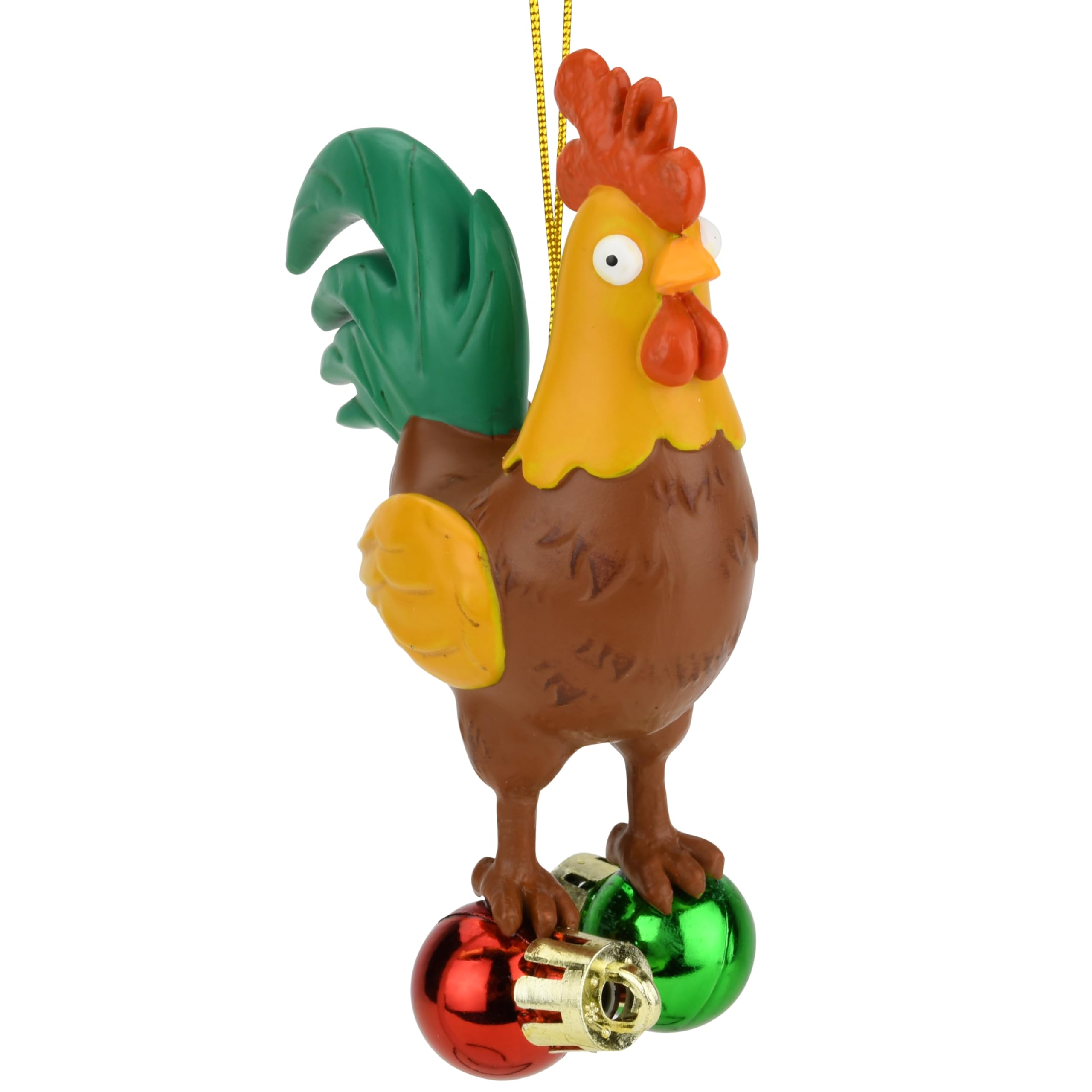 Tree Buddees Cock and Bulbs Funny Christmas Ornament Decoration