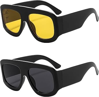 Y2K Oversized Aviator Large Big Frame Designer Trend Fashion Summer Party Sunglasses for Unisex Women Men UV400