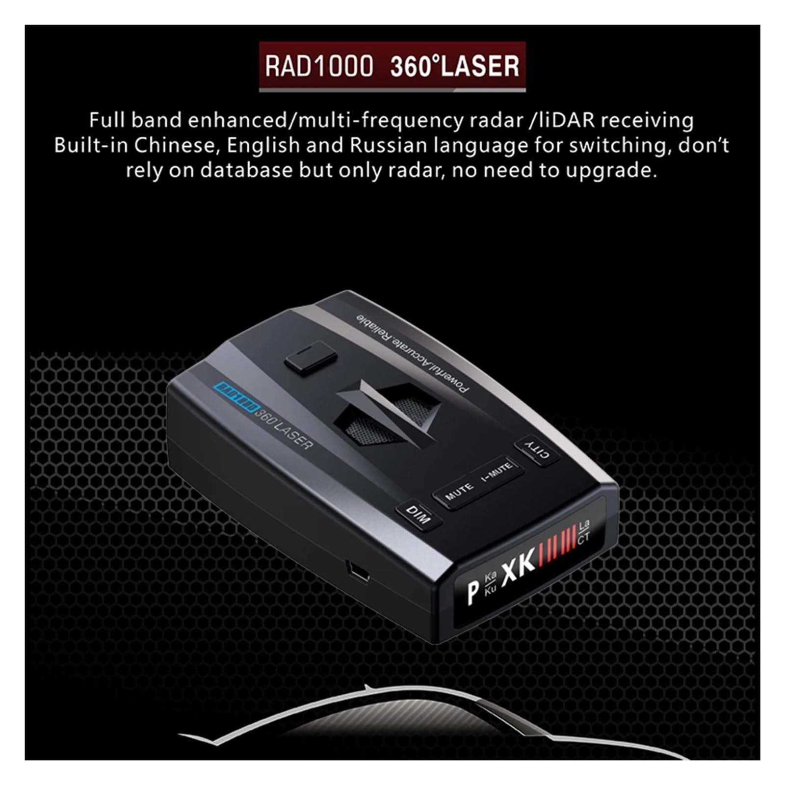 Detector Láser De Radar, Velocidad De Flujo, Monitoreo De Banda Completa, Alerta De Velocidad, Detección De Señal De Radar, Alarma, Advertencia, Accesorios For Coche