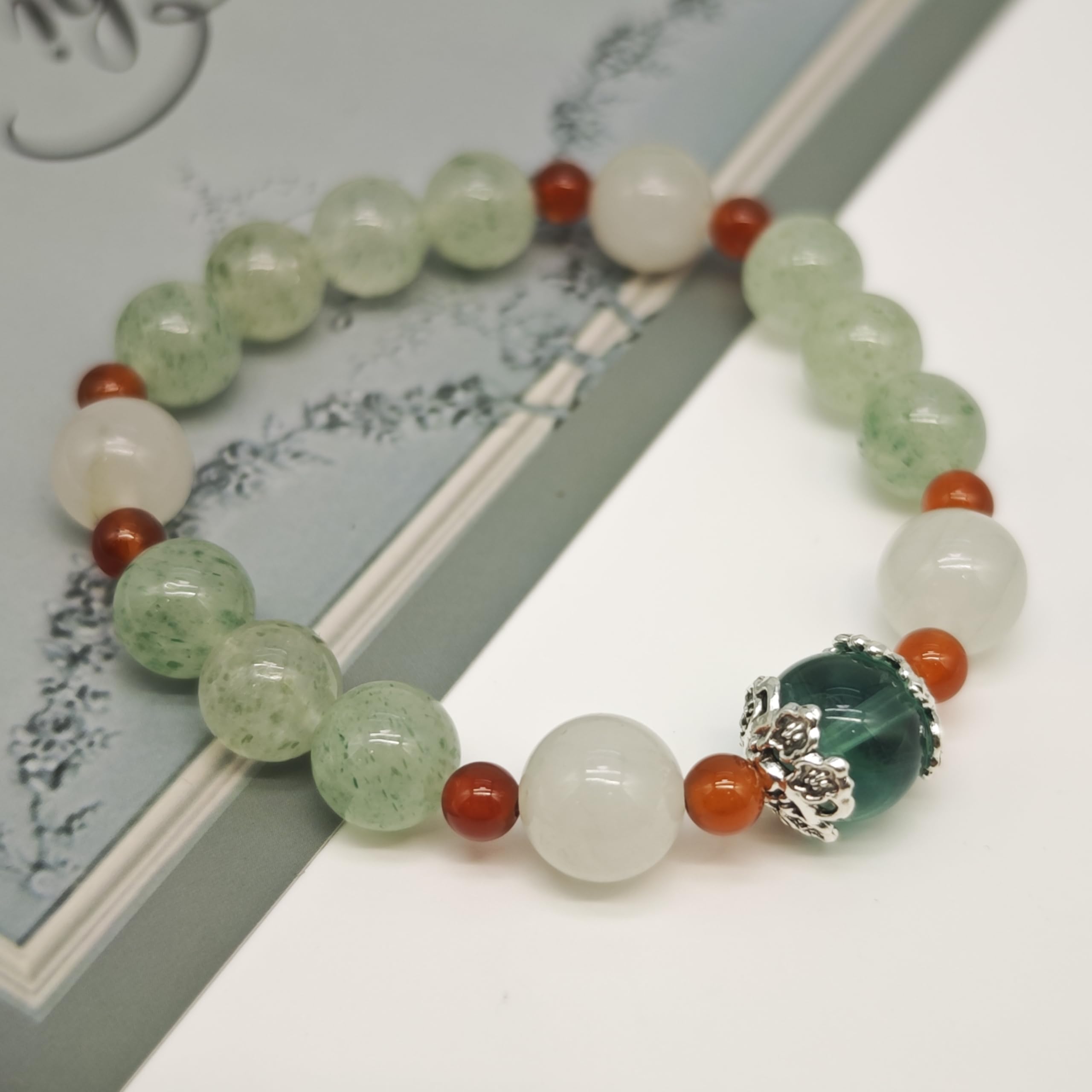 Bracciale Cristallo Bracciale Personalizzato in Cristallo Naturale - Fatto A Mano, Elastico, per Donne E Uomini - Ideale per Meditazione, Yoga, FESTIVITÀ E Compleanni