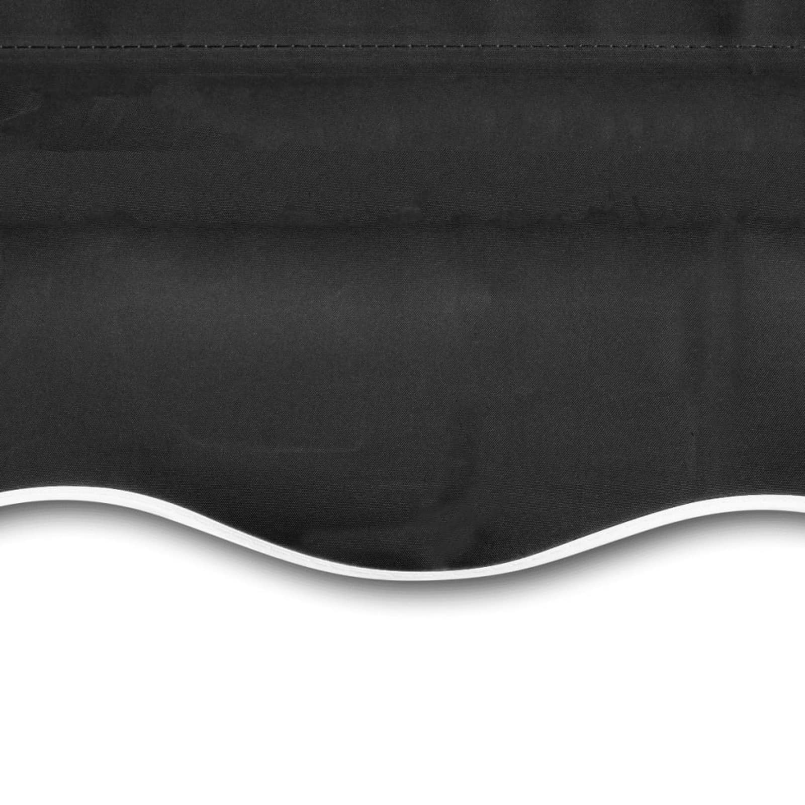 Tidyard Tissu de Remplacement pour Auvent Tissu de Rechange pour Store Toile d'auvent Store Banne pour Patio, Terrasse ou Jardin Imperméable Anthracite 500x300 cm