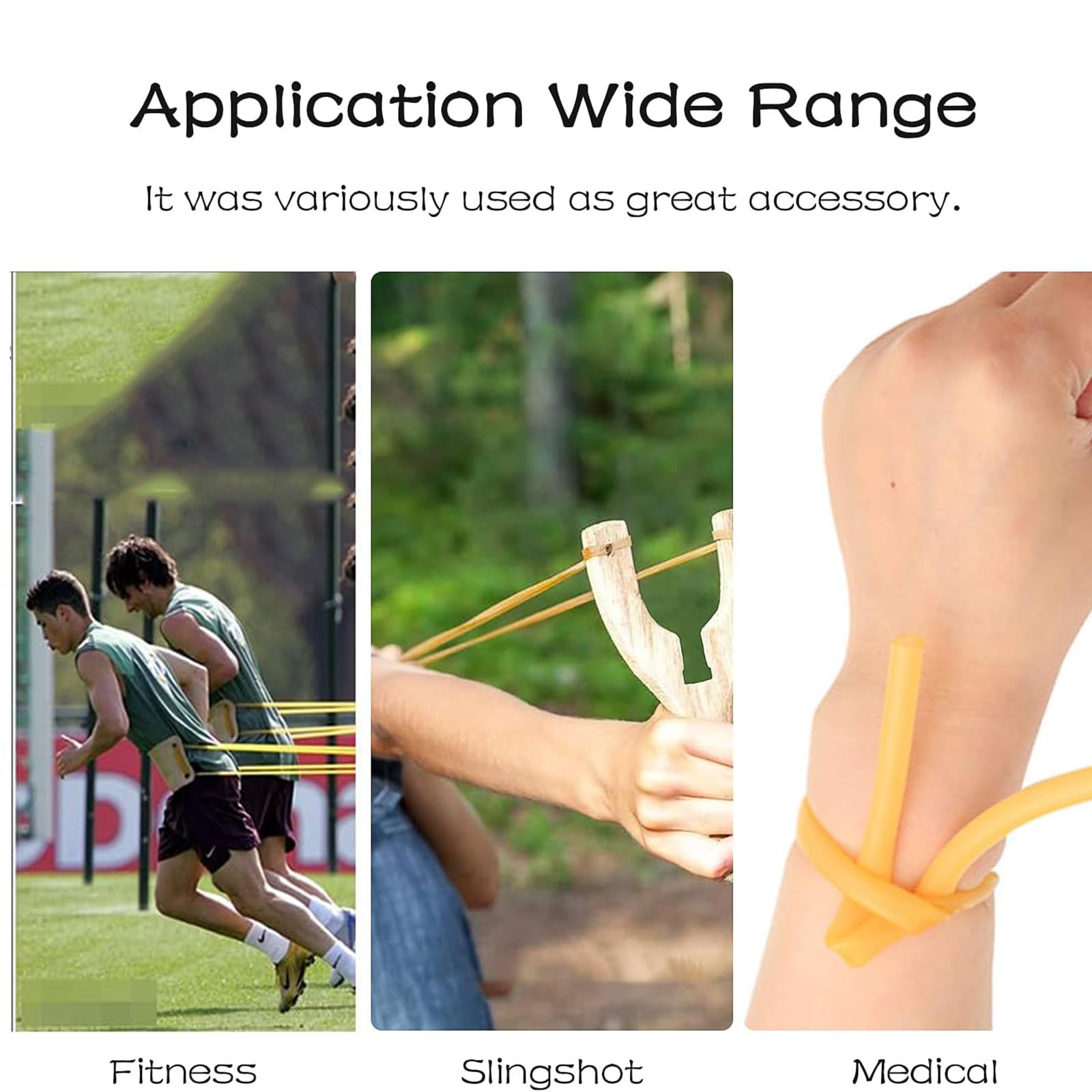 10M Elastische Gummischlauch Naturlatex Schleudergummiband Gummiband Elastischer Schleuder Gummi, Steinschleuder Gummi für Yoga Zugübung