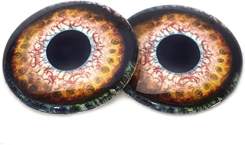 Megan's Beaded Designs Ojos de cristal del monstruo del lago Ness de 0.236 in a 3.071 in Fantasía Lake Escocia criatura marina fabricación de joyas,