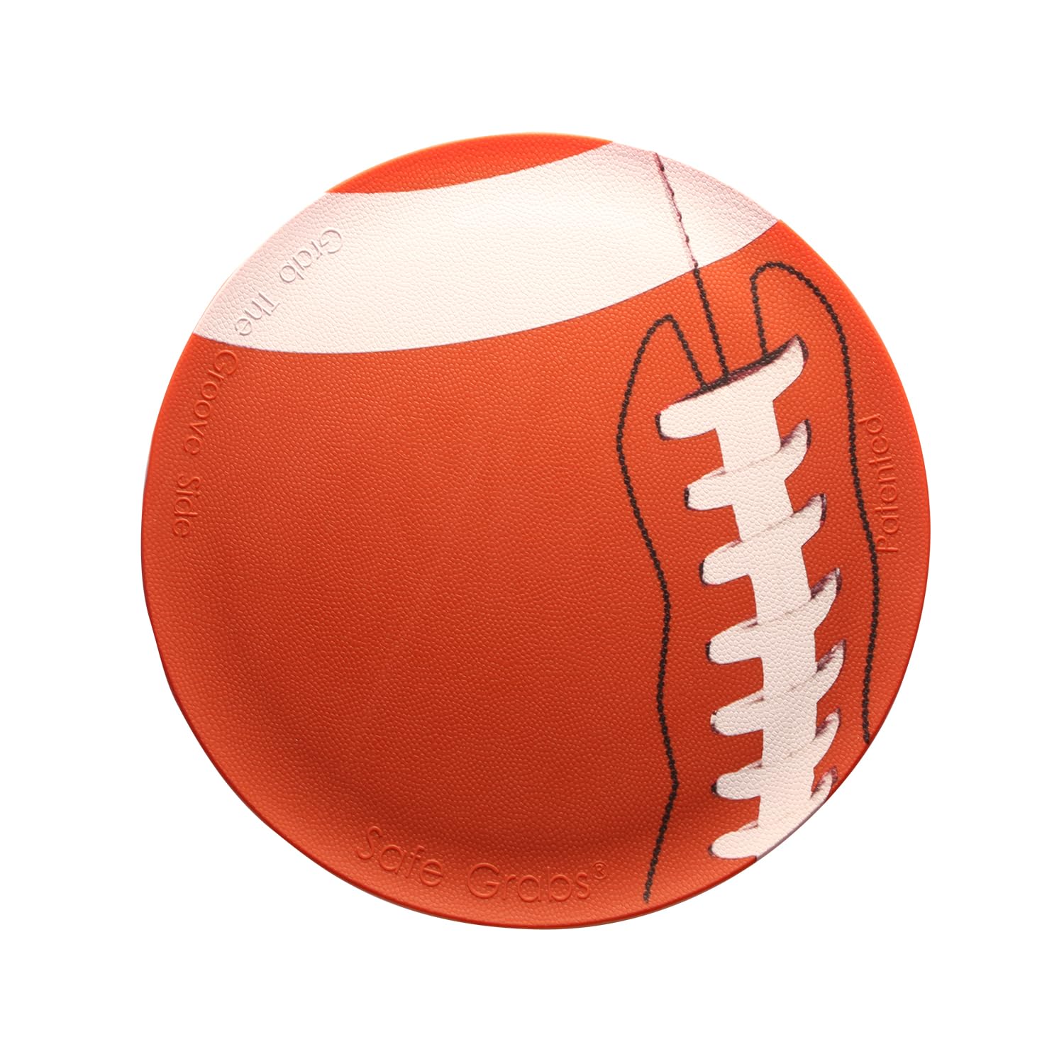 Safe Grabs Sports: Original Silicone Microwave Mat as Seen on Shark Tank | Dorm Room, Apartment, Kitchen (Multipurpose, Splatter Guard, Trivet, Hot Pad, Pot Holder, BPA Free), Football